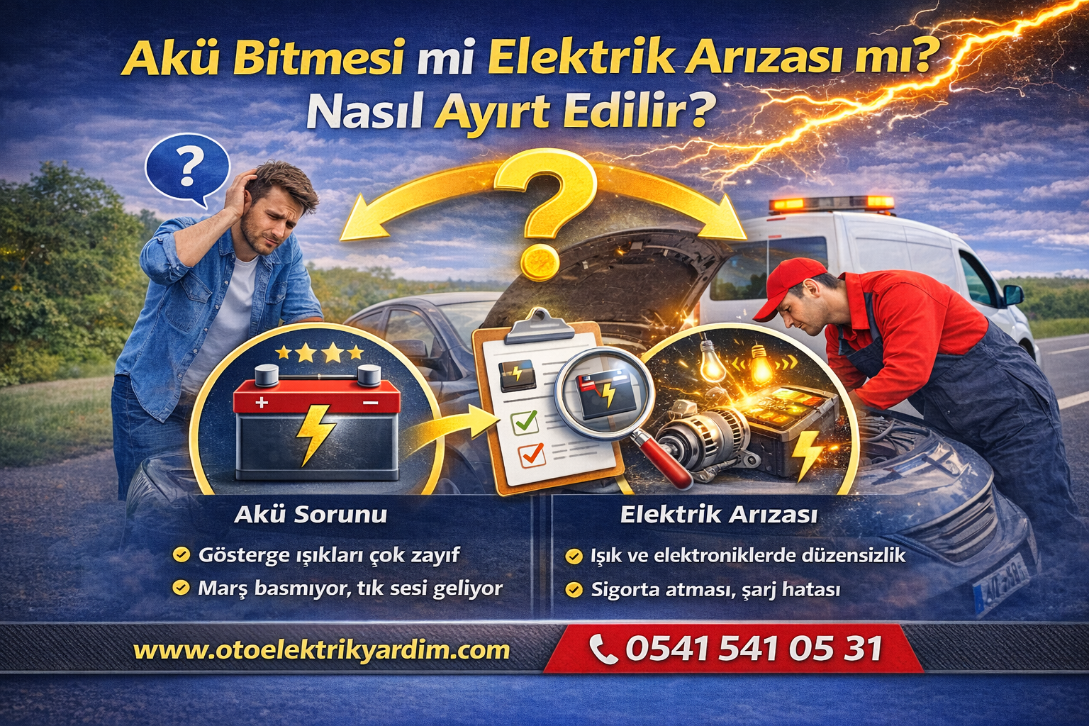 Akü Bitmesi mi Elektrik Arızası mı? Nasıl Ayırt Edilir?