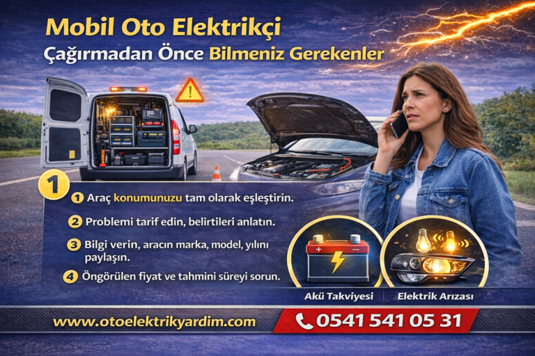 Mobil Oto Elektrikçi Çağırmadan Önce