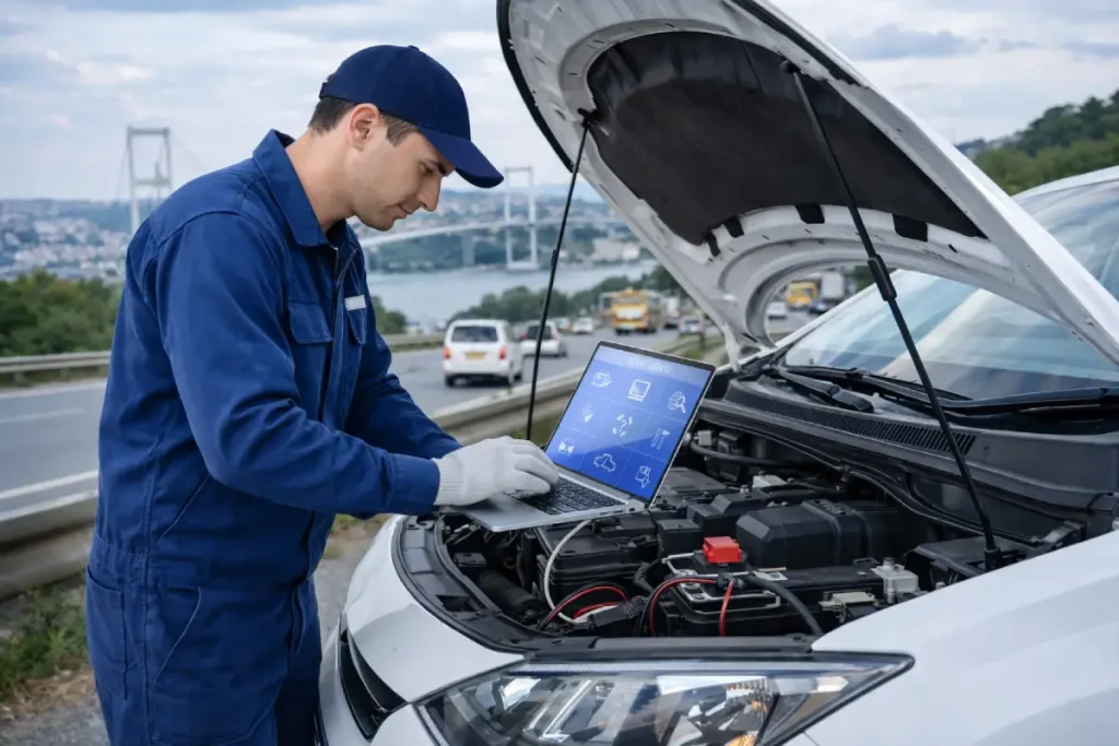 7/24 mobil oto elektrik servisi araç elektrik arızasına yerinde müdahale eden gezici oto elektrik ustası