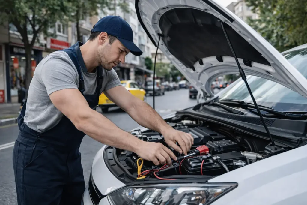 araç elektrik arıza tespiti nedir araç elektrik sisteminde arıza kontrolü yapan oto elektrik ustası