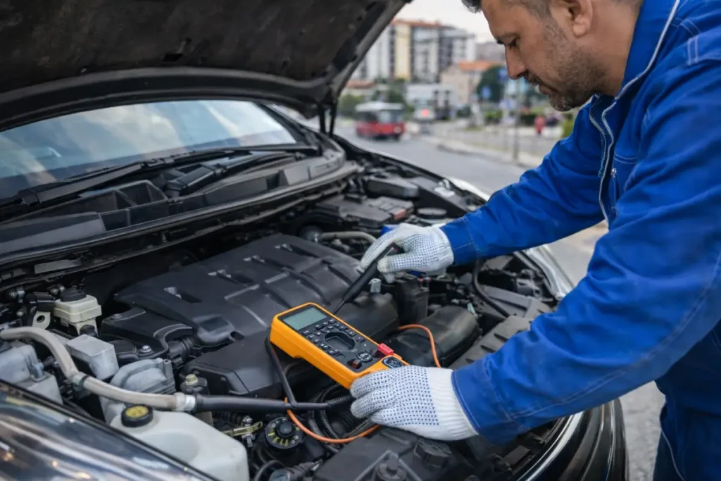 Çekmeköy acil oto elektrikçi yolda kalan araçlara anında müdahale akü takviye ve arıza tespiti