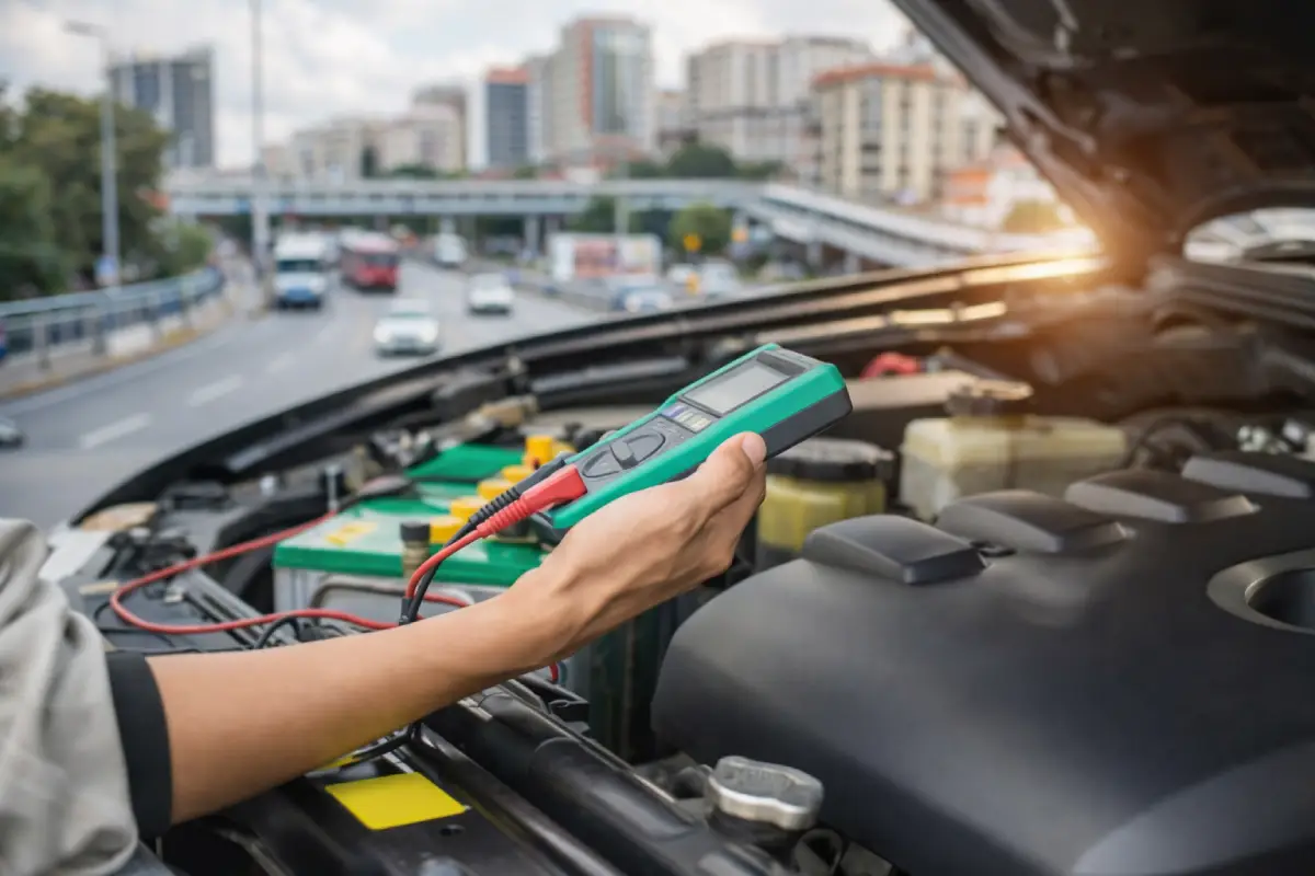 Esenler oto elektrikçi araç arıza tespiti akü takviye ve yolda kalan araçlara yerinde müdahale