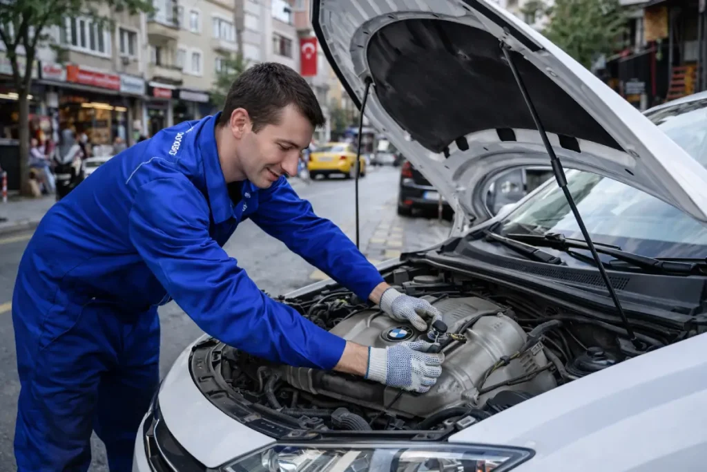 gezici oto elektrik ustası araç elektrik arızasını yerinde kontrol eden mobil oto elektrik hizmeti